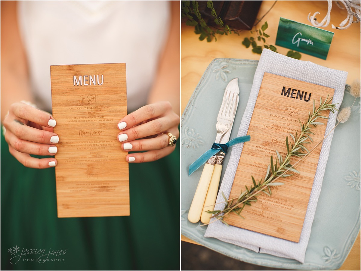 Styled Shoot - Menu - Vanilla Hayes